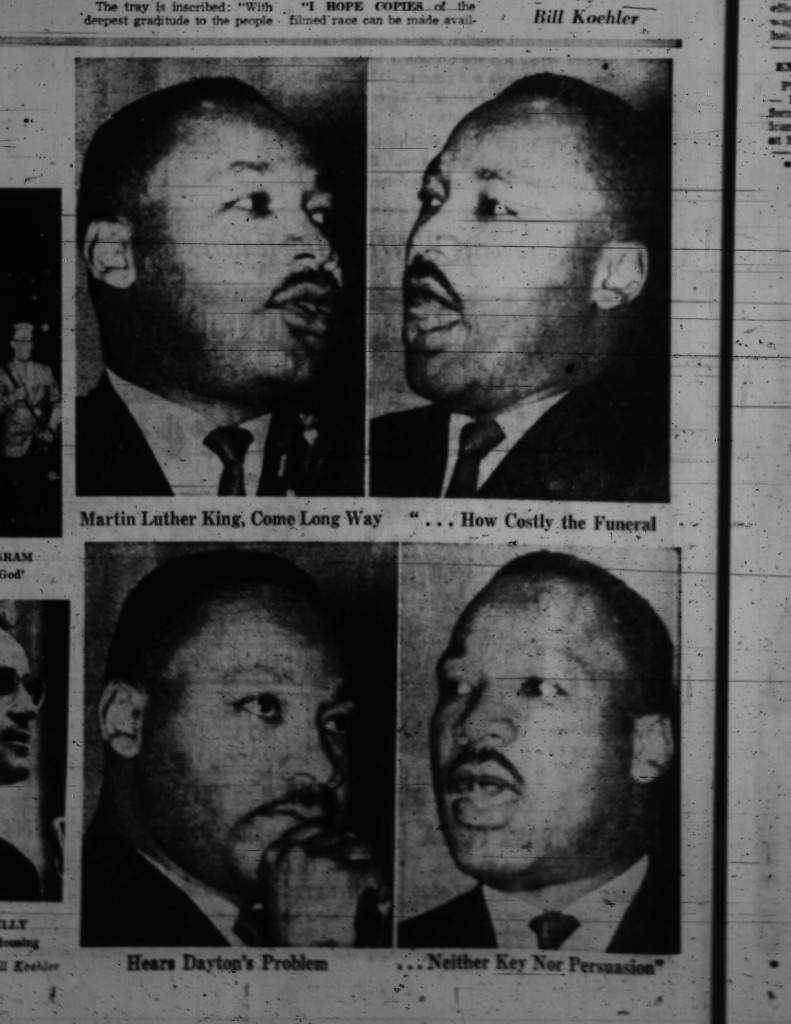 Dayton Daily News, Nov. 30, 1964.  Supplied by University of Dayton Archives, Dayton OH